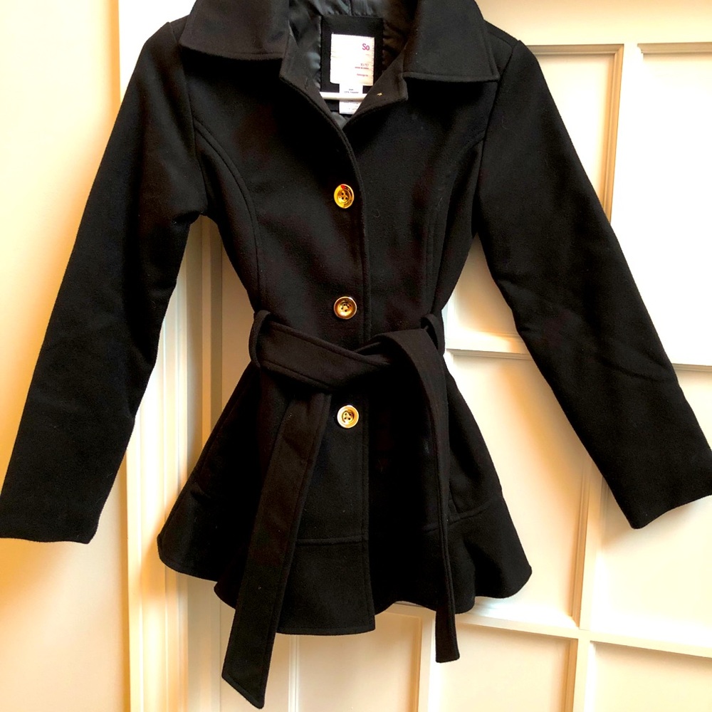 Girls black dress jacket size 10/12